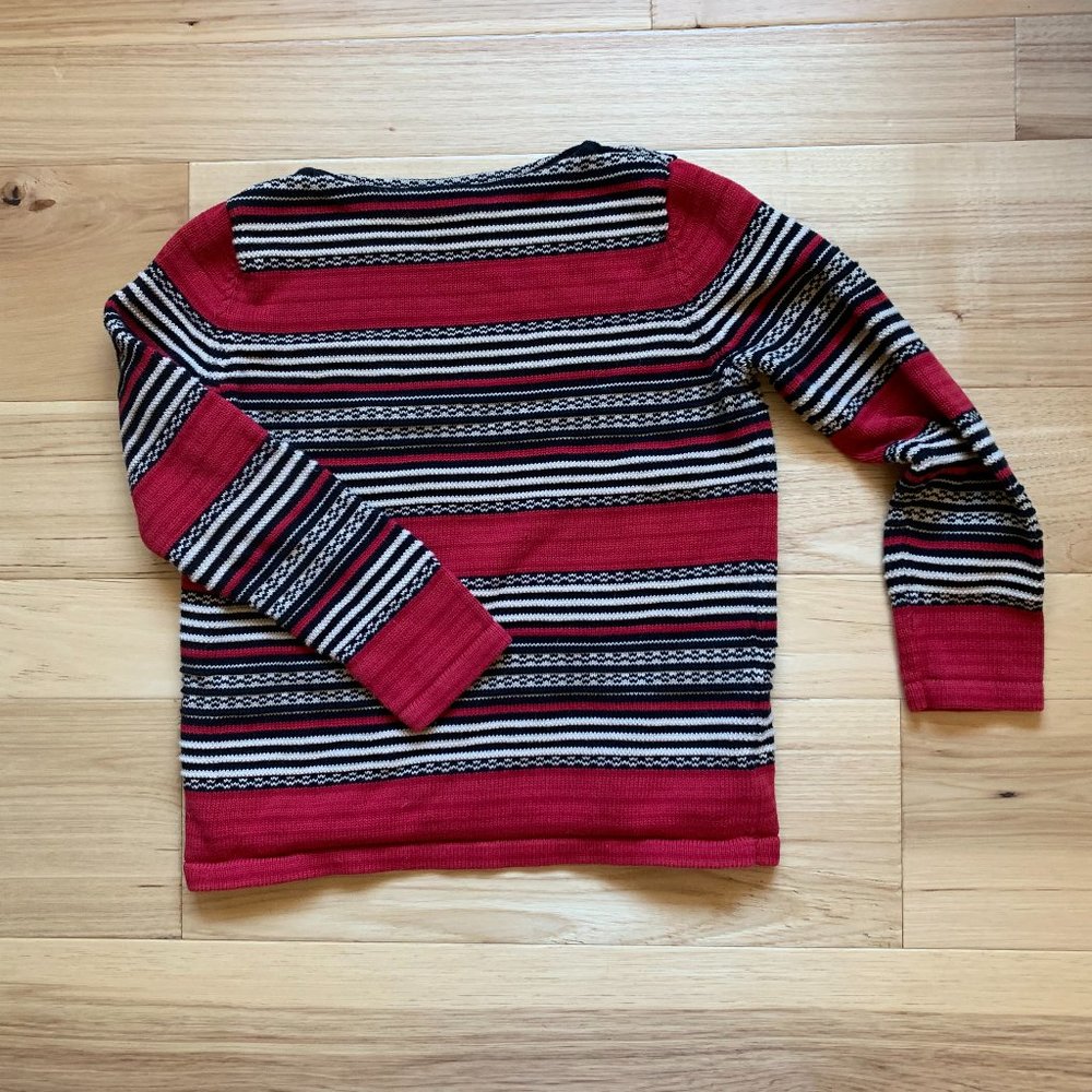 Ralph Lauren Red Striped Tunic Sweater